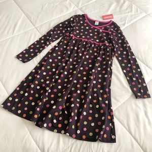 Gymboree Fit & Flare Dress with Button Pattern